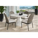 Calandri Black / Louis Cream Outdoor Dining Chair, Set Of 2